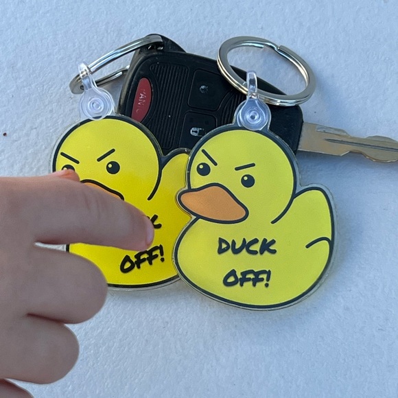 Funny Jeep Keychain Don’t duck my Jeep! - Picture 2 of 2